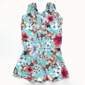 Jumpsuit - Teal Floral