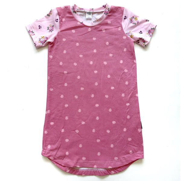 T-Shirt Dress - Pink Spots