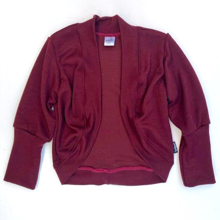 Merino Blend Cardi - Ruby